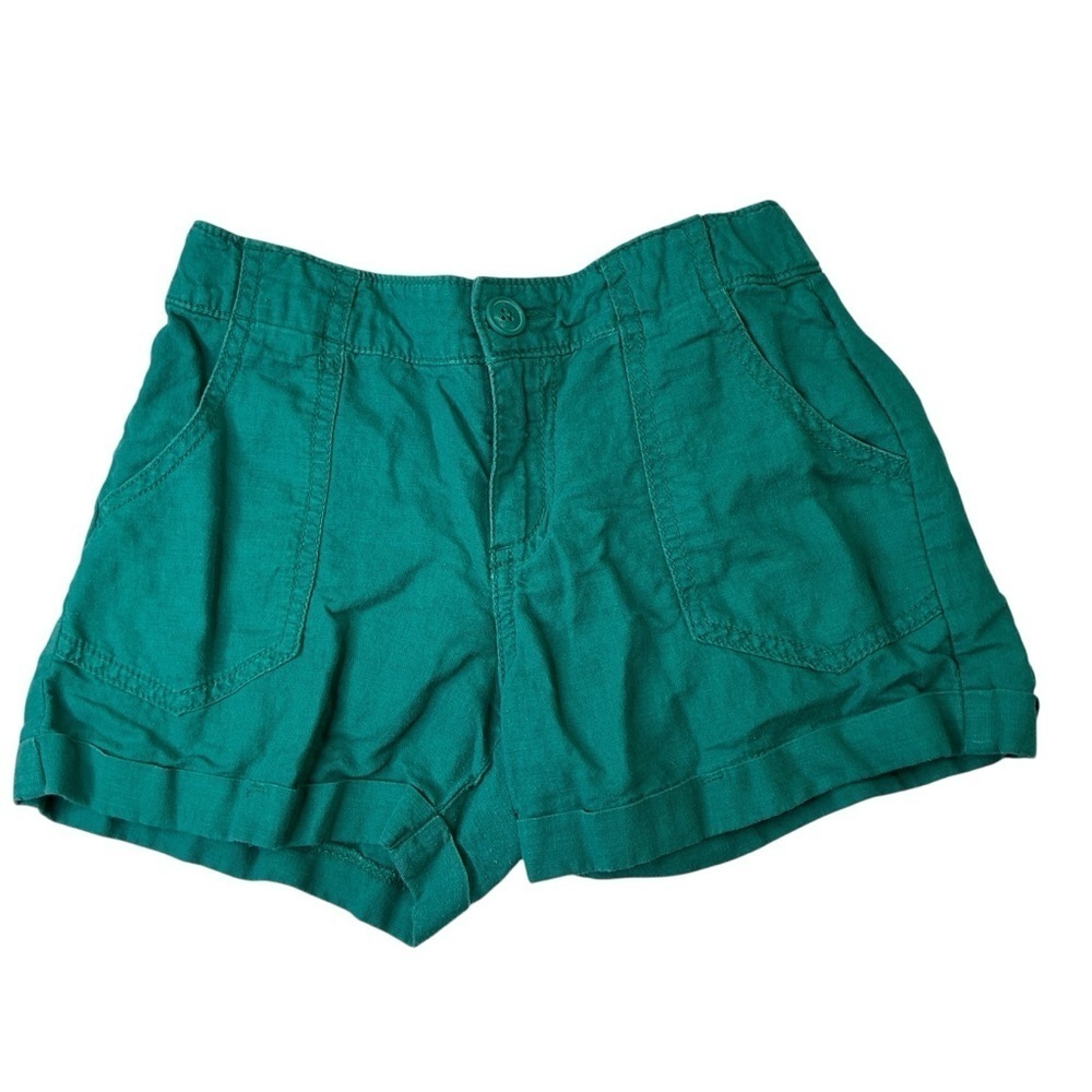 Girls Shorts Clothing Bundle Lot of 3 Blue Denim Black Polka Dot Turquoise Sz 8 - Picture 10 of 13